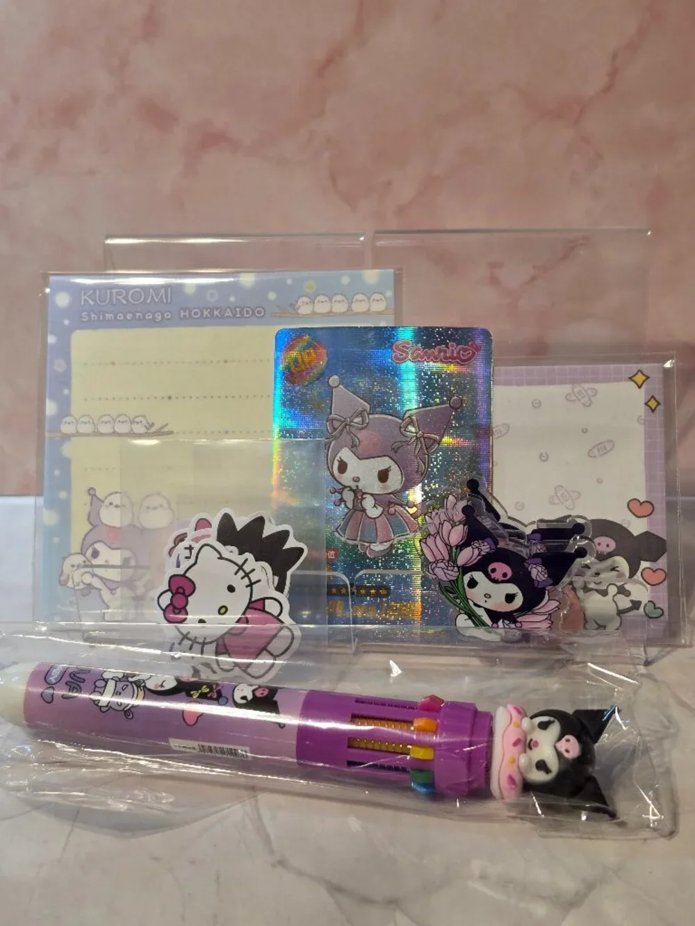 BN12 Kuromi mini stationary set